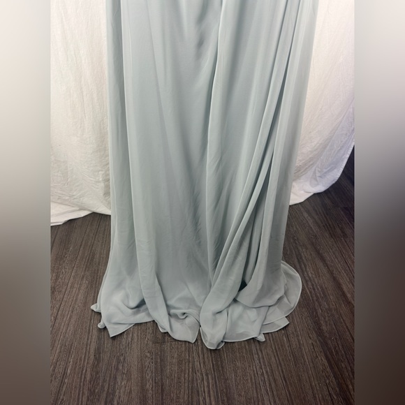 After Six Backless Halter Green Evening Gown Size 14R NWT - Picture 12 of 14